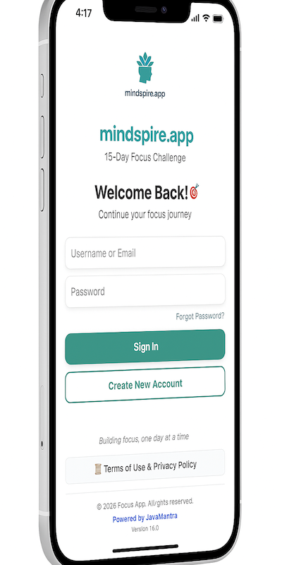 MindSpire App Screenshot